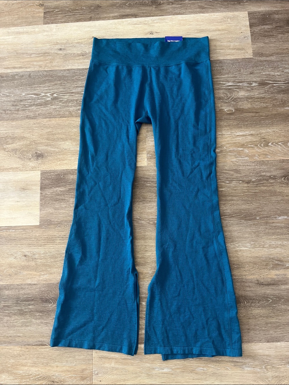 NWT JoyLab Extra Long High Rise Flare Leggings Blue Size XXL